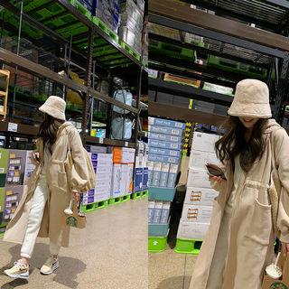 Drawcord-waist Zip-up Long Hoodie