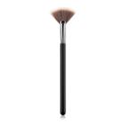 Stroke Of Beauty - Fan Brush T-01-452 - 1 Pc - Black & Silver - One Size
