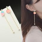 Non-matching Faux Pearl Drop Earring