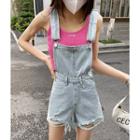 Distressed Denim Romper