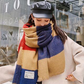 Color Block Scarf As Shown In Figure - One Size