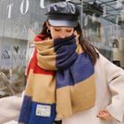 Color Block Scarf As Shown In Figure - One Size