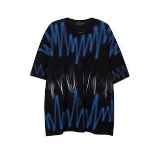 Elbow-sleeve Tie-dye T-shirt / Sweatshorts