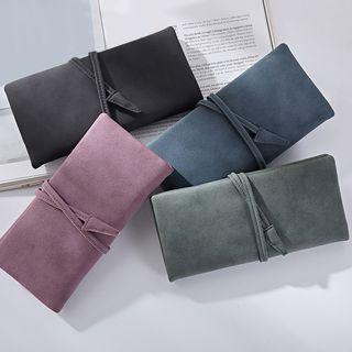 Long Strap Faux-leather Long Wallet