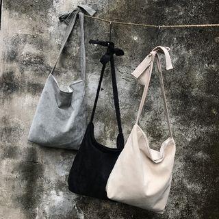 Plain Corduroy Shopper Bag