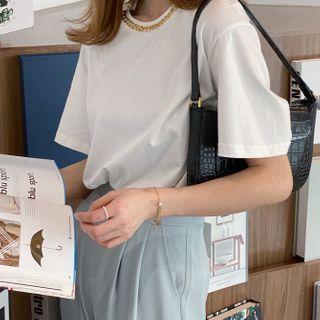 Short-sleeve Chain Detail T-shirt