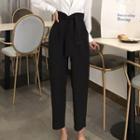 High Waist Harem Pants Black - One Size