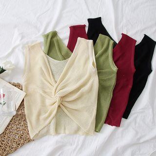 Knotted Knit Tank Top