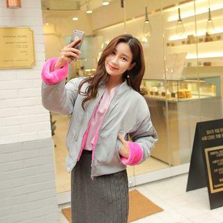 Faux-fur Lined Zip Jacket
