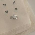 Star Alloy Cuff Earring 1 Pair - Silver - One Size