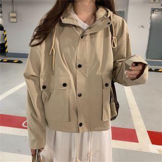 Long-sleeve Hooded Cargo Jacket