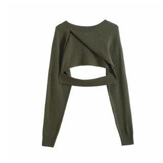 Irregular Cropped Sweater