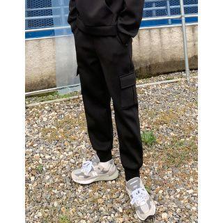 Cargo Pocket Neoprene Jogger Pants