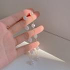 Faux Pearl Alloy Dangle Earring 1 Pair - E5121 - Gold & White - One Size