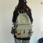 Drawcord Paneled Backpack