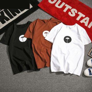 Lotus Print Short Sleeve T-shirt