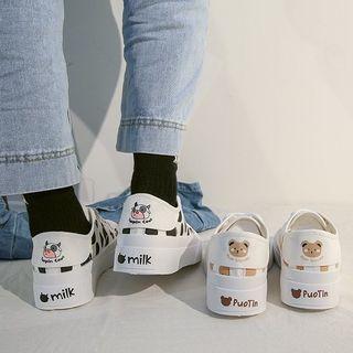 Cartoon Animal Print Platform Sneakers