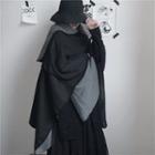 Couple Matching Reversible Shawl Black & Gray - One Size