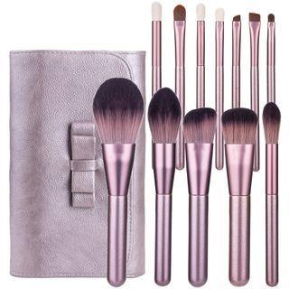 Set Of 12: Makeup Brush Set Of 12 - Pink - One Size