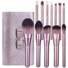 Set Of 12: Makeup Brush Set Of 12 - Pink - One Size
