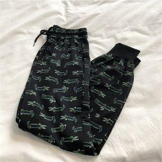 Alligator Print Harem Pants