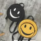 Smiley Face Print Lightweight Backpack