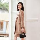 Tweed Jacket / Mini A-line Skirt