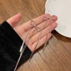 Bow Fringed Earring 1 Pair - Silver - One Size