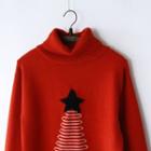 Christmas Tree Turtleneck Sweater