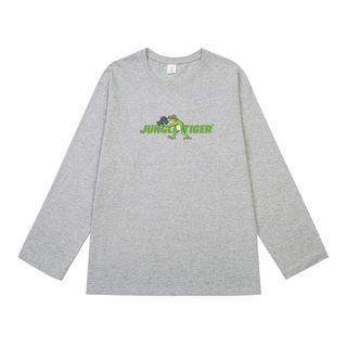 Cartoon Frog Print T-shirt
