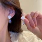Flower Acrylic Dangle Earring 1 Pair - Stud Earrings - Transparent - One Size