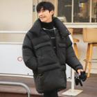 Funnel-neck Loose-fit Puffer Jacket