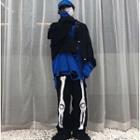 Skeleton Print Straight-cut Pants