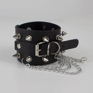 Layered Chain Studded Bracelet