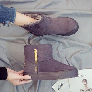 Letter Platform Short Snow Boots