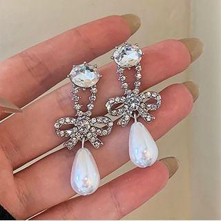 Faux Pearl Drop Earring / Head Band
