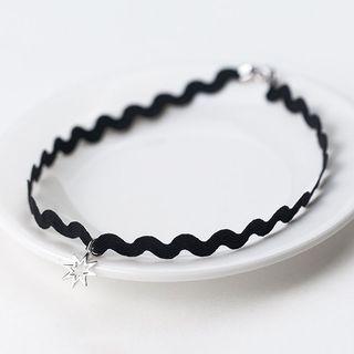925 Sterling Sliver Star Choker