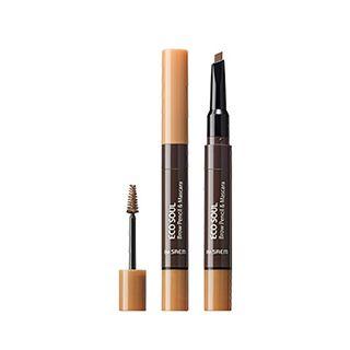 The Saem - Eco Soul Brow Pencil & Mascara #01 Light Brown 0.2g + 2.5ml