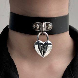 Faux Leather Choker (various Designs)