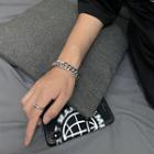 Chunky Chain Stainless Steel Bracelet White - One Size