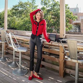 Fit X Fit Coated Straight-cut Pants