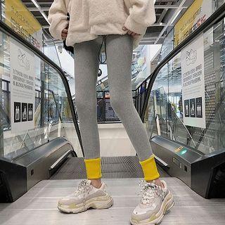Color-block High-waist Slim-fit Pants