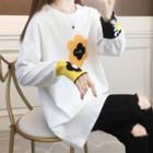 Long-sleeve Flower T-shirt