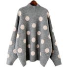 Dotted Mock Neck Sweater