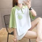 3/4-sleeve Raglan Polo Shirt
