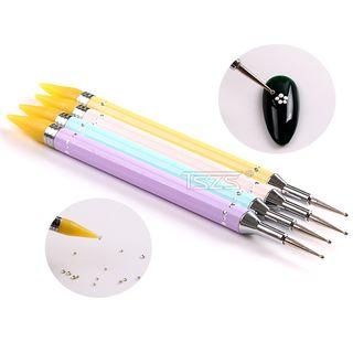 Dual Head Nail Art Tool 1 Piece - Random - One Size
