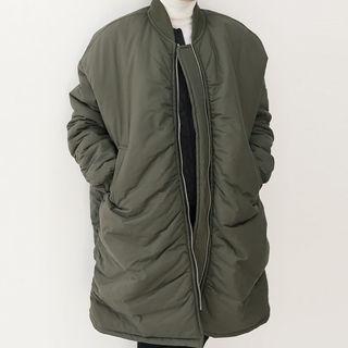 Shirred Military Parka