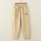 Character Straight-fit Pants Khaki - One Size