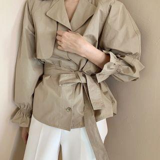 Plain Single Breasted Long-sleeve Blazer