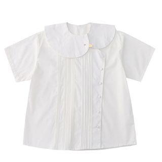 Long Sleeve / Short Sleeve Duck Embroidered Collar Shirt
